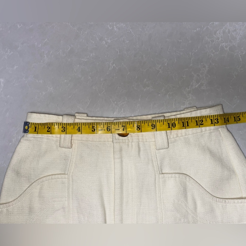 EUC Acler Off White Mini Skirt - Picture 3 of 4
